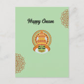 Happy Onam Groet Briefkaart (Voorkant)