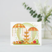 Happy Onam Umbrellas Uitnodiging Briefkaart (Staand voorkant)