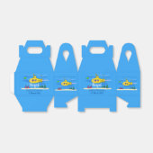 Happy-onderzeeër-cartoon Bedankdoosjes (Uitgevouwen)