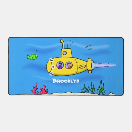Happy-onderzeeër-cartoon Bureaumat (Voorkant)