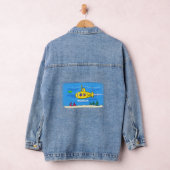 Happy-onderzeeër-cartoon Denim Jacket (Hangar)