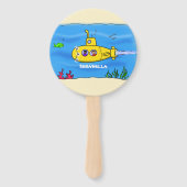 Happy-onderzeeër-cartoon Handwaaier