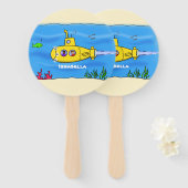 Happy-onderzeeër-cartoon Handwaaier