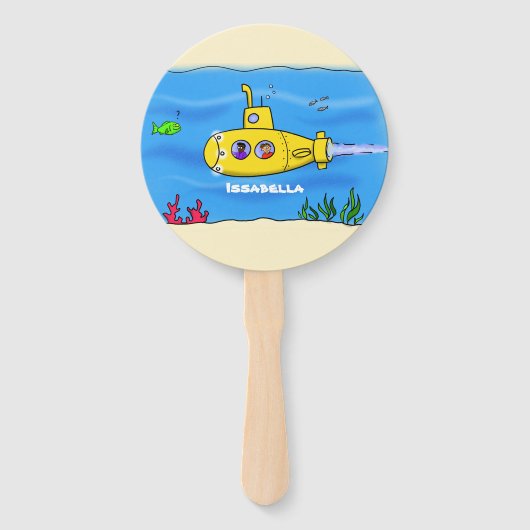 Happy-onderzeeër-cartoon Handwaaier