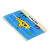 Happy-onderzeeër-cartoon Magneet (Rechterzijde)