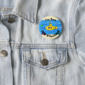 Happy-onderzeeër-cartoon Ronde Button 5,7 Cm (In situ)