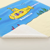 Happy-onderzeeër-cartoon Sherpa Deken (3/4)