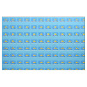 Happy-onderzeeër-cartoon Stof (Fat Quarter)