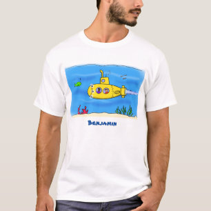 Happy-onderzeeër-cartoon T-shirt