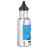 Happy-onderzeeër-cartoon Waterfles (Links)