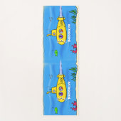Happy-onderzeeër-cartoon Yogamat (Voorkant)