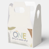 Happy One Eerste Verjaardag jongen Favor Boxes Bedankdoosjes (Geopend)