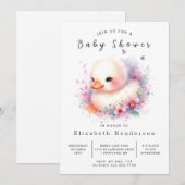 Happy Online Duck Baby shower Kaart (Voorkant / Achterkant)