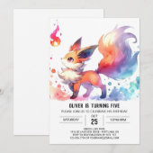 Happy Online Fox Verjaardag Kaart (Voorkant / Achterkant)