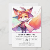 Happy Online Fox Verjaardag Kaart (Voorkant)