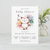 Happy Online Owl Baby shower Kaart (Staand voorkant)