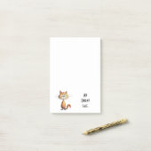 Happy Orange Cartoon Cat My Friday Face Post-it® Notes (Op bureau)