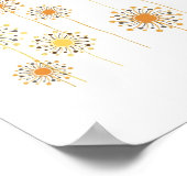 Happy Oranje 7 x7 afdrukken Poster (Hoek)