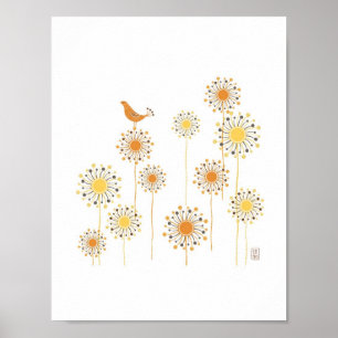 Happy Oranje 7 x7 afdrukken Poster
