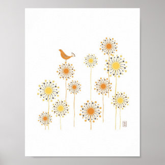 Happy Oranje 7 x7 afdrukken Poster