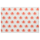 Happy Oranje Cartoon Octopus Stof (Fat Quarter)