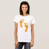 Happy Oranje Feet T-shirt (Voorkant volledig)