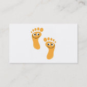 Happy Oranje Feet Visitekaartje (Achterkant)