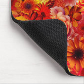 Happy Oranje Flower Field Garden Muismat (Hoek)