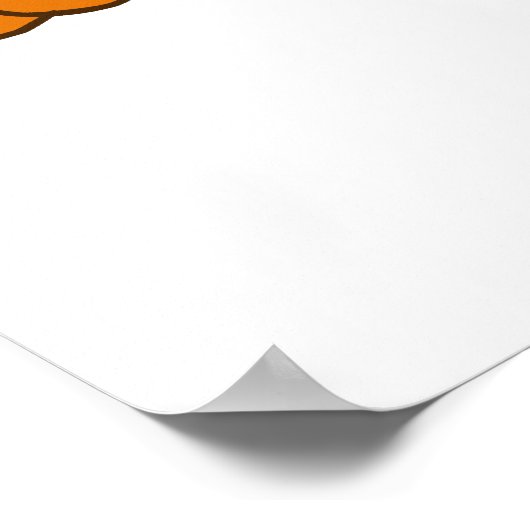 Happy oranje JubJub in Neopia Central Poster (Hoek)