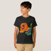 Happy oranje JubJub in Neopia Central T-shirt (Voorkant volledig)