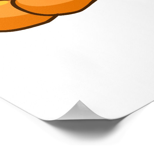 Happy oranje JubJub Poster (Hoek)