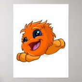 Happy oranje JubJub Poster (Voorkant)