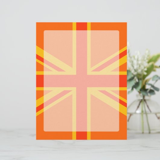 Happy Oranje Union Jack British Flag Swag (Staand voorkant)