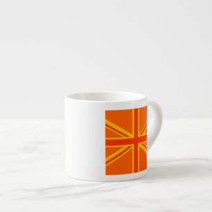 Happy Oranje Union Jack British Flag Swag Espresso Kop