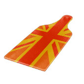Happy Oranje Union Jack British Flag Swag Snijplank (Hoek)