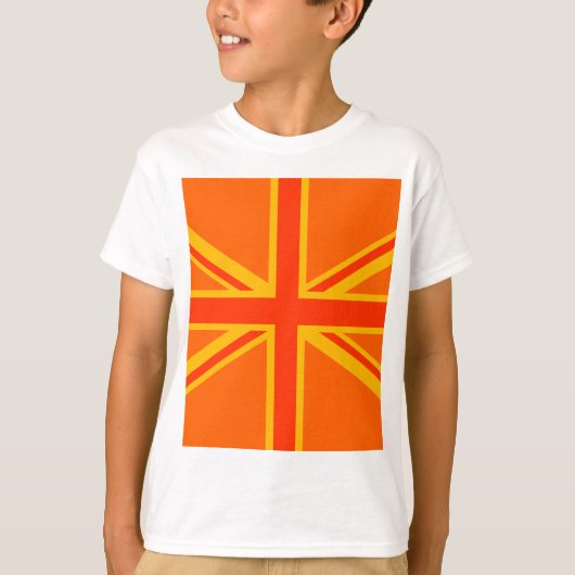 Happy Oranje Union Jack British Flag Swag T-shirt (Voorkant)