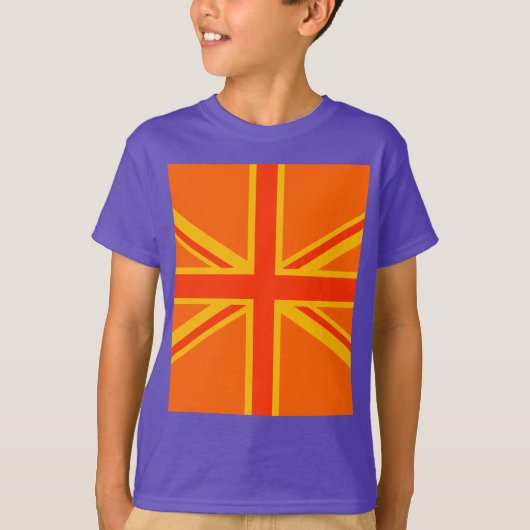 Happy Oranje Union Jack British Flag Swag T-shirt (Voorkant)