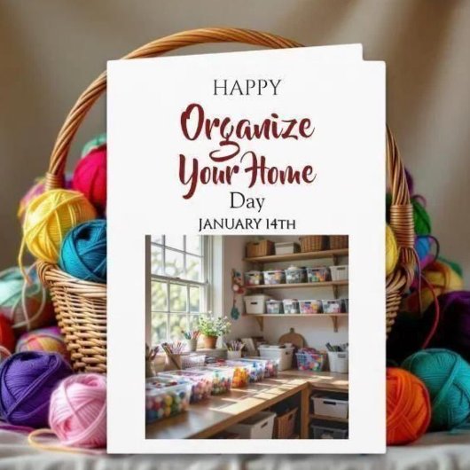 Happy Organize Your Home Day! January 14th Kaart