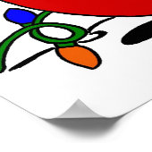 Happy Ornament Frameable Poster (Hoek)