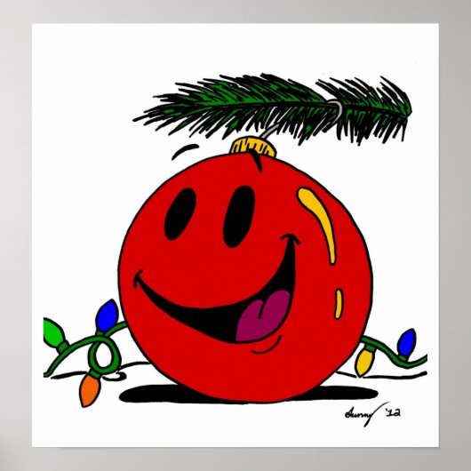 Happy Ornament Frameable Poster (Voorkant)