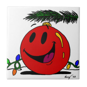 Happy Ornament Tile Tegeltje