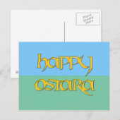 Happy Ostara Briefkaart (Voorkant / Achterkant)