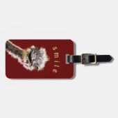 Happy Ostrich Bagagelabel (Voorkant horizontaal)