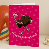 Happy Ostrich Dansend in de Cartoon van het Pet va