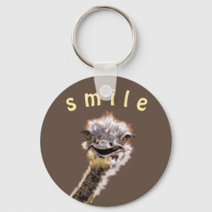 Happy Ostrich - Kies uw favoriete kleuren Sleutelhanger