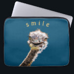 Happy Ostrich Laptop Sleeve<br><div class="desc">Happy Ostrich - Kies uw kleur</div>