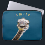 Happy Ostrich Laptop Sleeve<br><div class="desc">Happy Ostrich - Kies uw kleur</div>