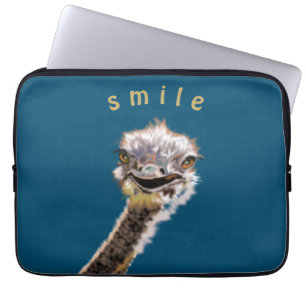 Happy Ostrich Laptop Sleeve