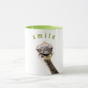 Happy Ostrich Mok Smile