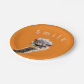 Happy Ostrich Papieren Bordje (Gekanteld)